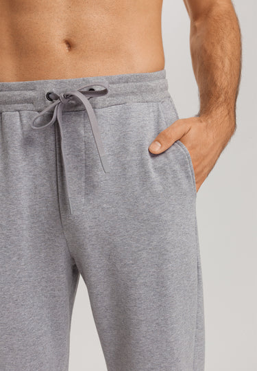 Natural Living Organic Cotton Drawstring Pants | Grey Melange 75773-3014